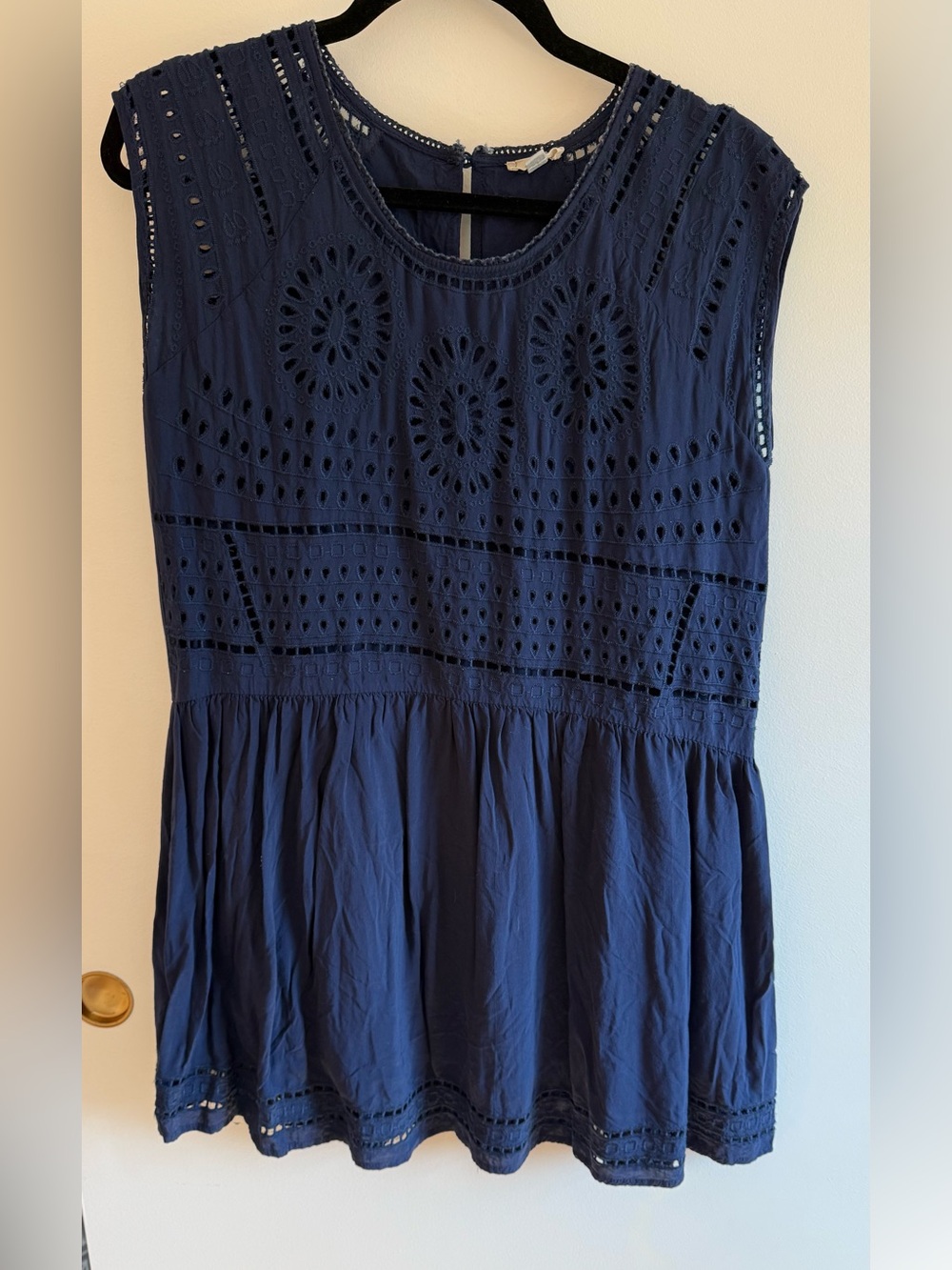 Ecote Navy Eyelet dress.